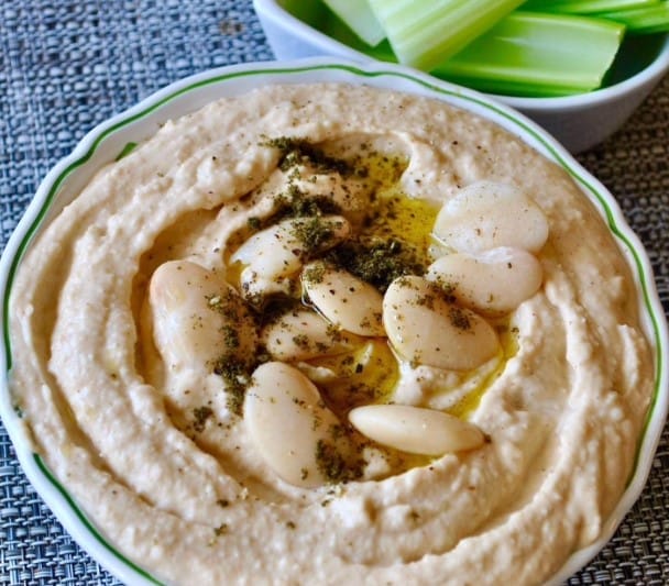 Hummus met zaatar kruiden @elibrechernutrition